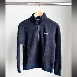 Patagonia Women’s Blue Woolyester Fleece Half-Zip Pullover (S) Recycled Wool